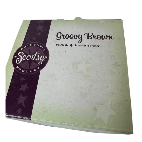 Scentsy Groovy Brown Plug-In Scented Warmer - Picture 2 of 8